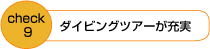 ダイビングツアーが充実